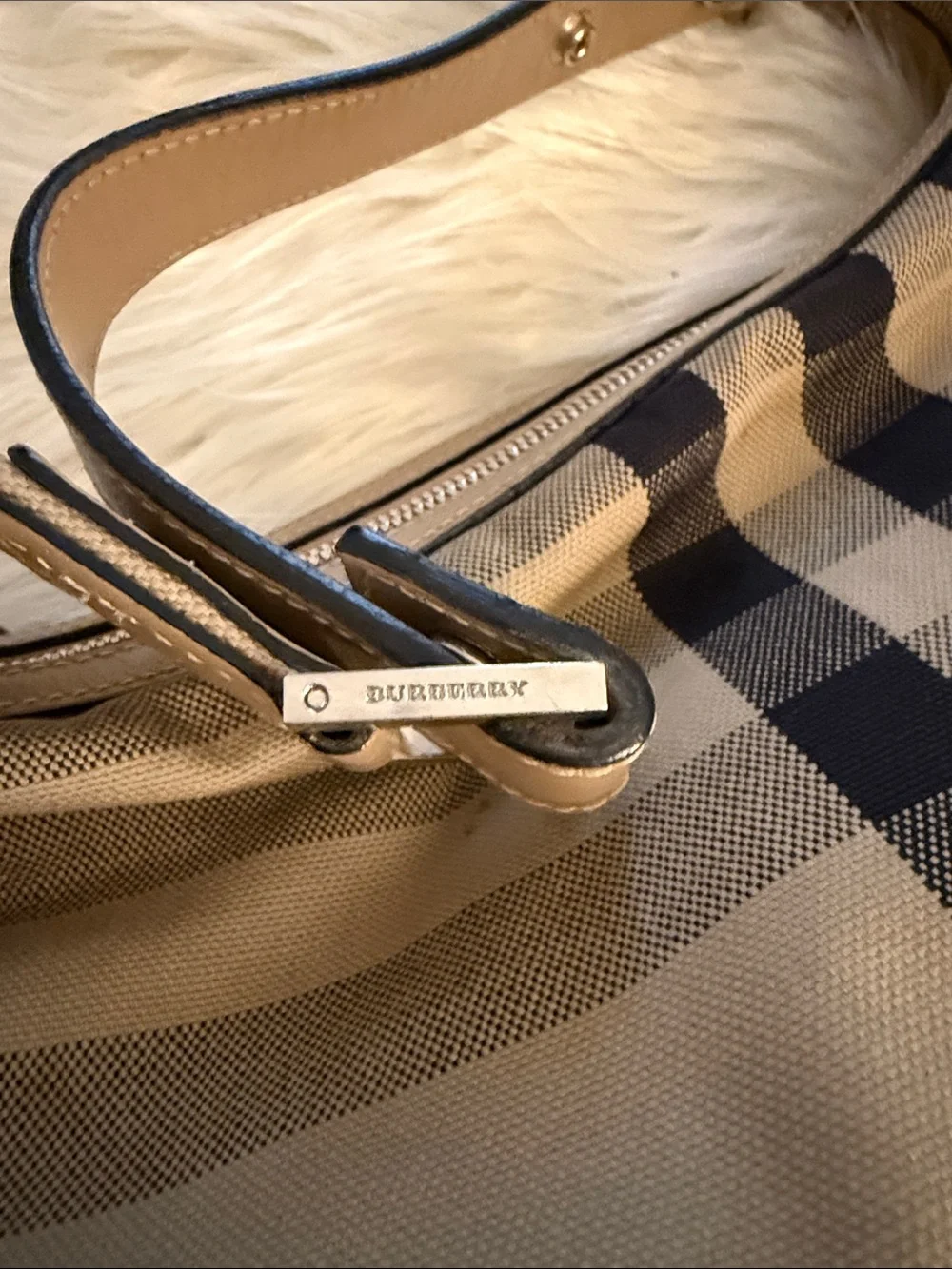 Vintage Classic Plaid Shoulder Bag in Beige and Black🔥